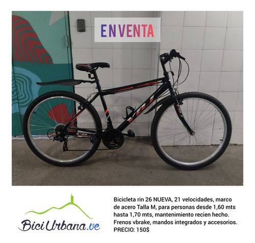 Bicicleta Rin 26 Talla M Nueva Ybt