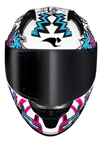 Capacete Race Tech Sector Monsters Azul Tamanho Do Capacete 58