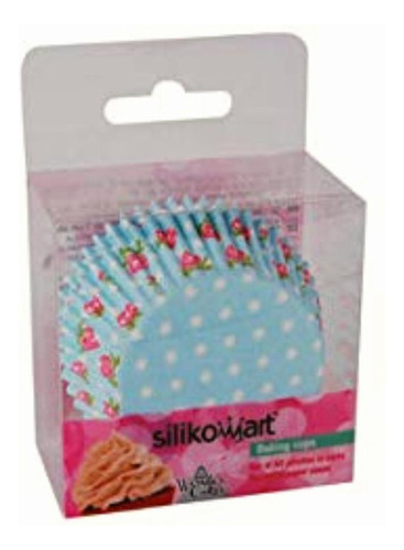 Silikomart 70.170.04.0063 Juego Capacillos Papel, Azul, 5