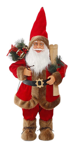 Viejo Pascuero Muñeco De Navidad 85 Cm Rojo