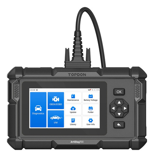 Escaner Automotriz Topdon Ad700 Can Fd All System + 15 Funci