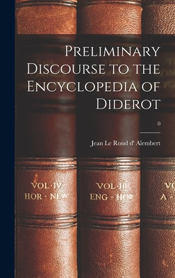 Libro Preliminary Discourse To The Encyclopedia Of Didero...