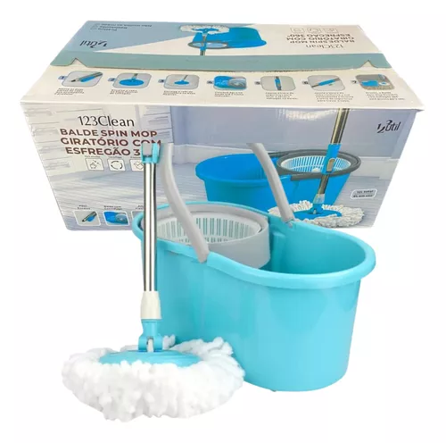 Balde Mop Moppita Conjunto Balde + Esfregona S/Cabo