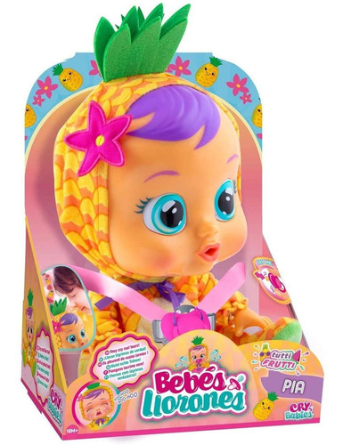 Cry Babies Tutti Frutti Mia Ella Muñeca Bebe Lloron C/ Aroma
