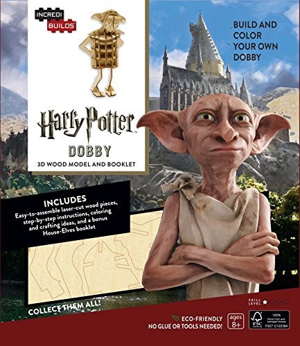 Incredibuilds Harry Potter Dobby 3d Wood Model And Booklet