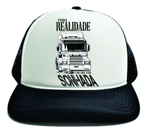 Boné Personalizado Foto Caminhão Scania Sonho Caminhoneiro