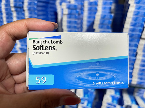 Caja Con 6 Lentes D Contacto Bausch & Lomb Soflens 59 Miopia
