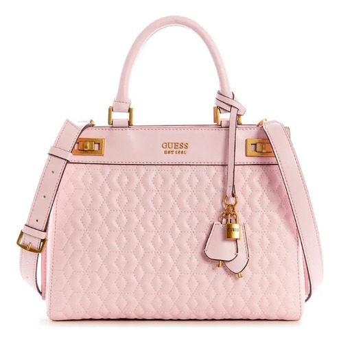Cartera Guess Pink Katey Luxury Satchel Bag