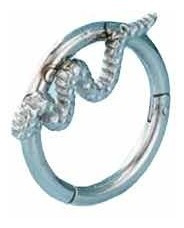 Aro Argolla Titanio Piercing Para Septum Serpiente