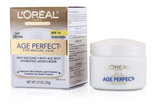 Imagen 1 de 2 de Crema Hidratante De Día Spf15 Age Perfect Loreal Paris 70gr