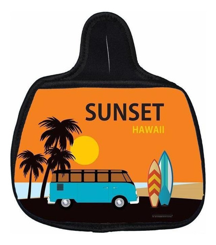 Lixo Car Lixeira Carro Neoprene Personalizado Surf Sunset