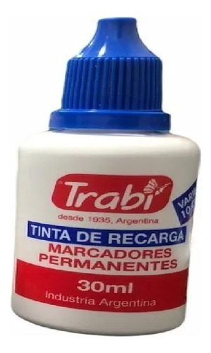 Tinta Trabi 30ml Recarga P/ Marcador Permanente Al Solvente