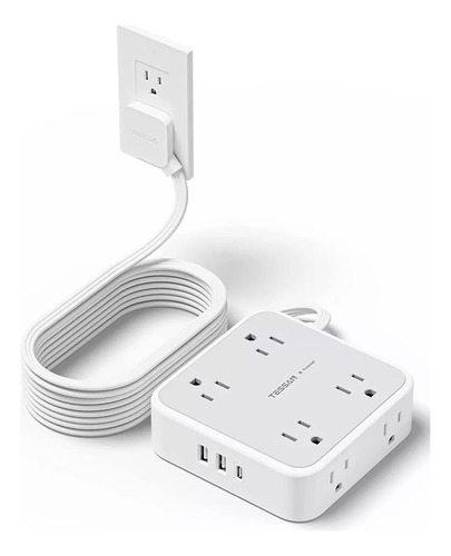 Cargador Usb De 4,5 M, Regleta De Alimentación, 8 Tomas De C