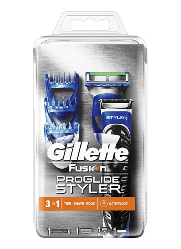 Gillette Fusión Proglider Style3 En 1 Electrica Watherproof 