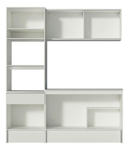 Cocina Integral Completa Modular Compacto Madesa Topazio 180cm Color Blanco