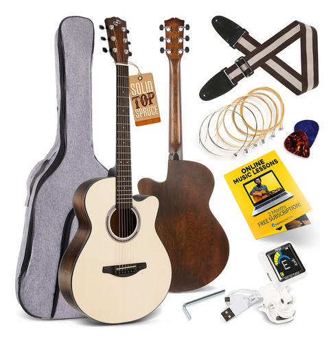 Guitarra Cuerda Acero Solido Primera Calidad Corte  Kit 40 