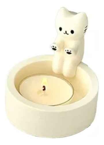 Cartoon Cat Candlestick Light Holder