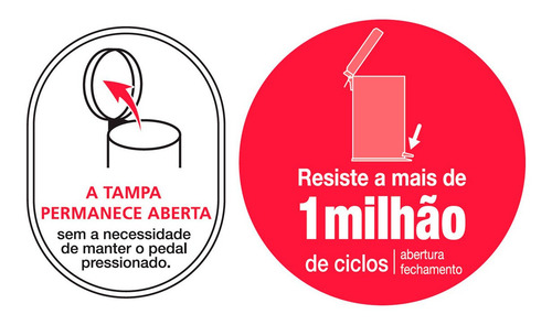 Imagem 8 de 8 de Lixeira Inox Com Pedal 20 Litros Tramontina
