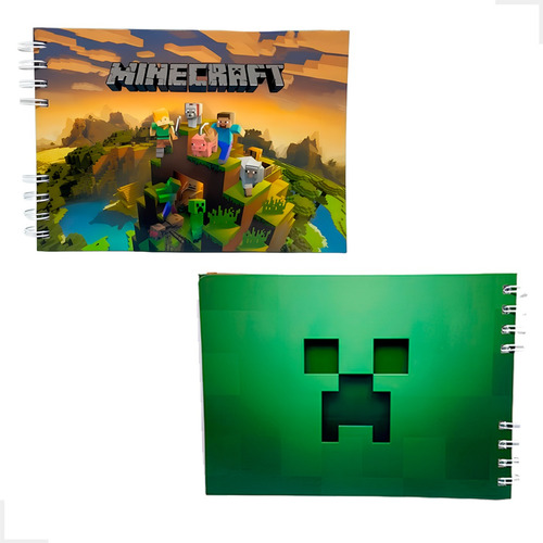 Caderno De Colorir E Desenhar Minecraft, 50 Folhas Com Biomas, Animais E Ferramentas Do Jogo, Perfeito Para Usar A Imaginação E Criar Novas Aventuras