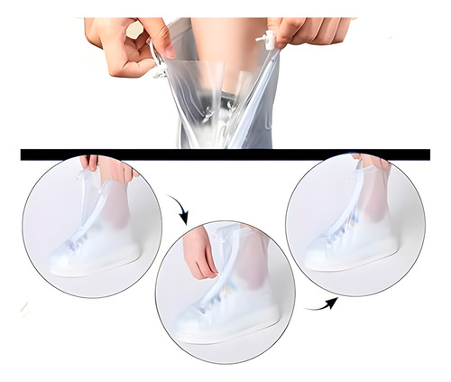 Cubre Calzado Lluvia 2x Fundas Calzado Impermeable Protector