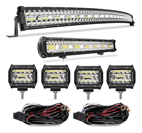 Barra De Luz Led Curvada De 52 Pulgadas 1122 W  20 Pulgadas 