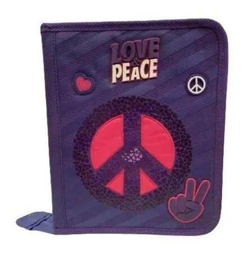 Carpeta Violeta N°3 Love & Peace - Lsyd - Art.98.9752