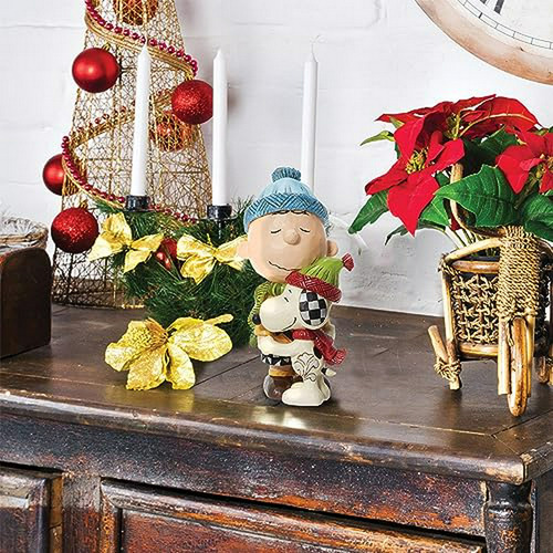 Figurina Abrazo Snoopy Y Charlie Brown