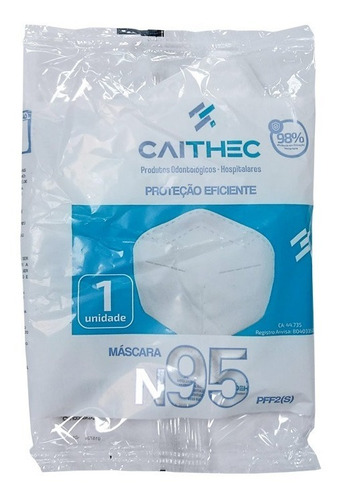 Mascara Respiratória Pff2 S - N95 Sem Válvula