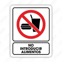 Comprar Señalamiento Prohibido Introducir Alimentos 20x25 Seguridad