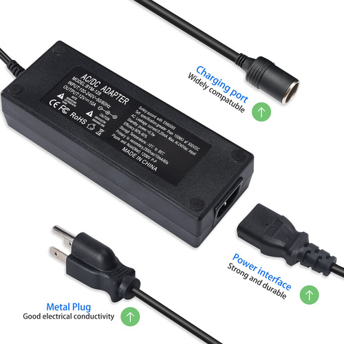 Convertidor Ac A Adaptador De Corriente Para Coche De 12 V,