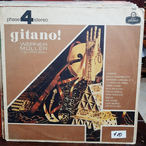 Vinilo Werner Muller Y Su Orquesta Gitano Xyz O2