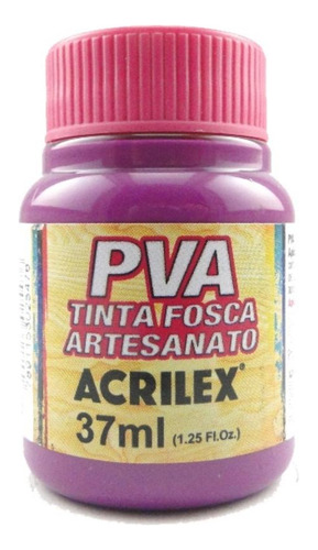 Tinta Acrilex Fosca Para Artes. 37 Ml 549 Magenta