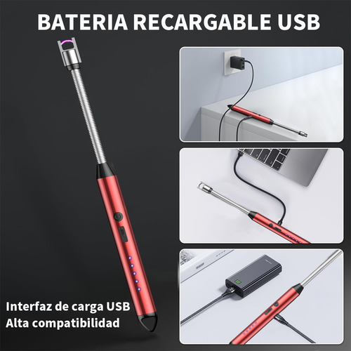 4 Encendedores Eléctrico Para Cocina Carga Usb Portátil