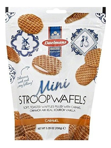 Daelmans Stroopwafel Minis, Caramelo, 5.29 Oz.