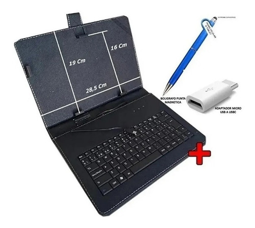 Funda Estuche 10 Pulgadas C- Teclado Para Tablet Con Letra Ñ