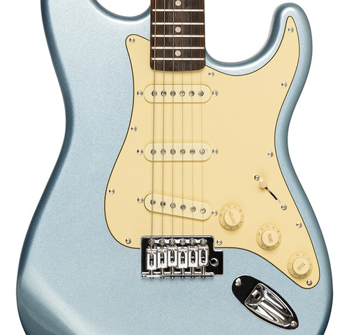 Combo Guitarra Electrica Amplificador Pack Kit Stratocaster Color Azul