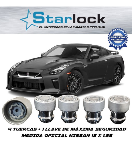 Tuercas De Seguridad Nissan Gt-r 12x1.25 Nuevo