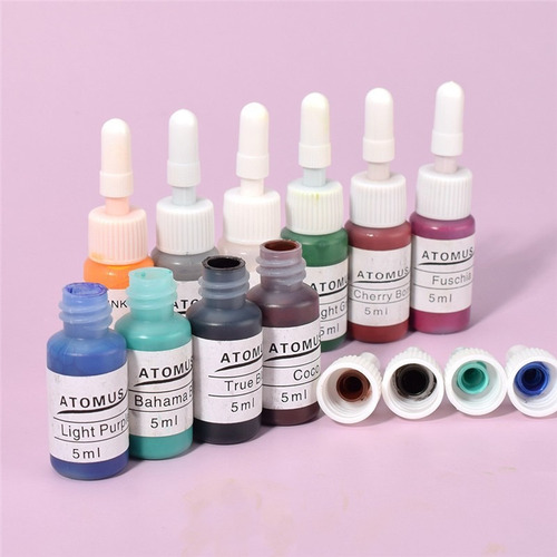 Kit Tintas Profesional Para Tatuar Tatuajes 5ml 10 Colores