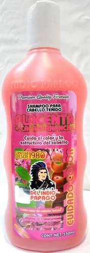Shampoo De Placenta Cacahuananche 550 Ml Del Indio