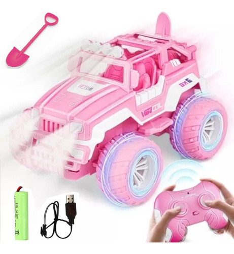 Xx Coche Teledirigido Para Niña A Escala 1:16 Color Rosa