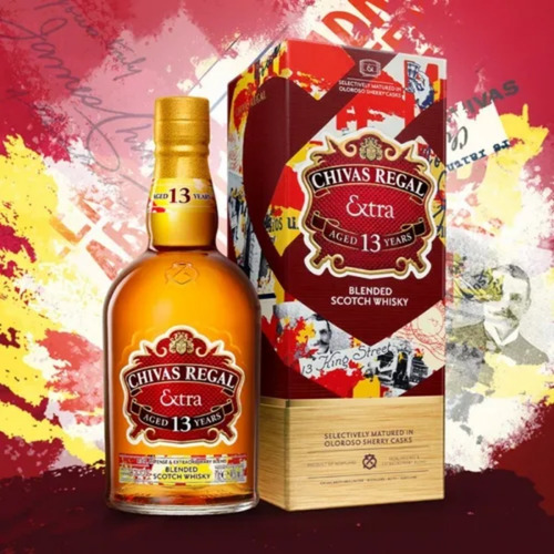 Imagen 2 de 10 de Whisky Chivas Regal Extra 13 AƱos Estuche + 2 Vasos. Cuotas