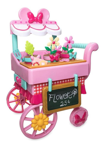 Minnie Mouse O Mimi Set Carrito De Flores
