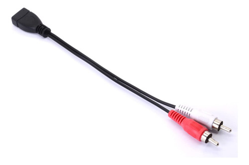 Cable Usb A Rca, Usb A 2.0 Hembra A 2 Conectores Rca Mach...