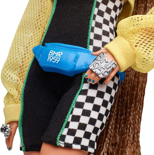 Imagem 5 de 10 de Barbie Bmr1959 Tranças Mbili Romper & Sweatshirt Negra