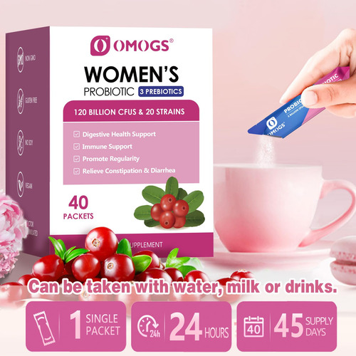 Omogs Probiótico Mujeres 120b Cfu 18 Cepas Prebióticos