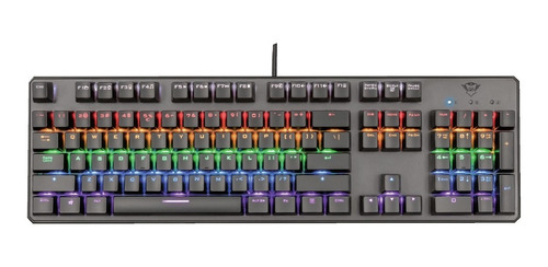 Teclado Gamer Trust Gxt865 Asta rgb Mecánico