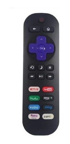 Control Remoto Para Tv Roku Smart Tcl Hisense Sanyo Jvc