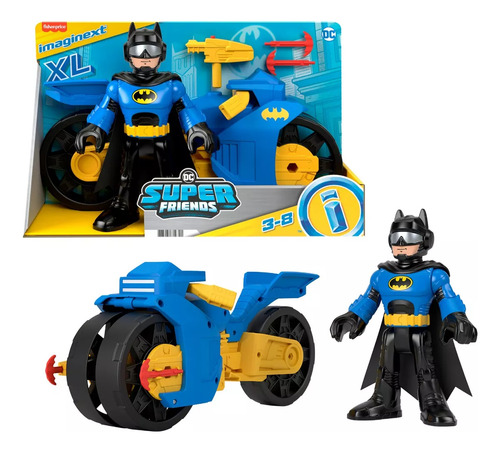 Imaginext Dc Super Friends Figura Batimoto Xl Y Batman