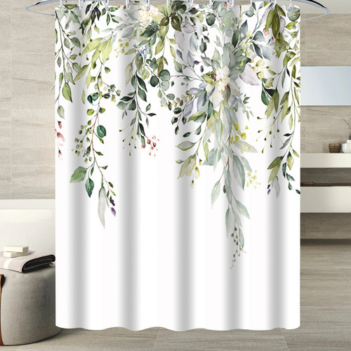 Fessosko Carpa Da Ducha Con Ganci Tenda Ducha Antimuffa