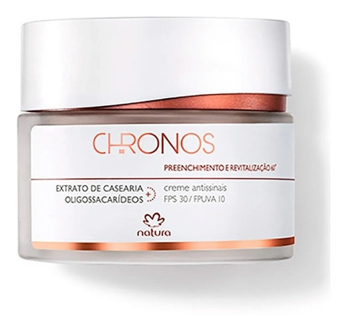 Natura Chronos 60+ Antissinais Fps30 Preench E Radiância 40g Tipo De Pele Volume Da Unidade 40 Ml